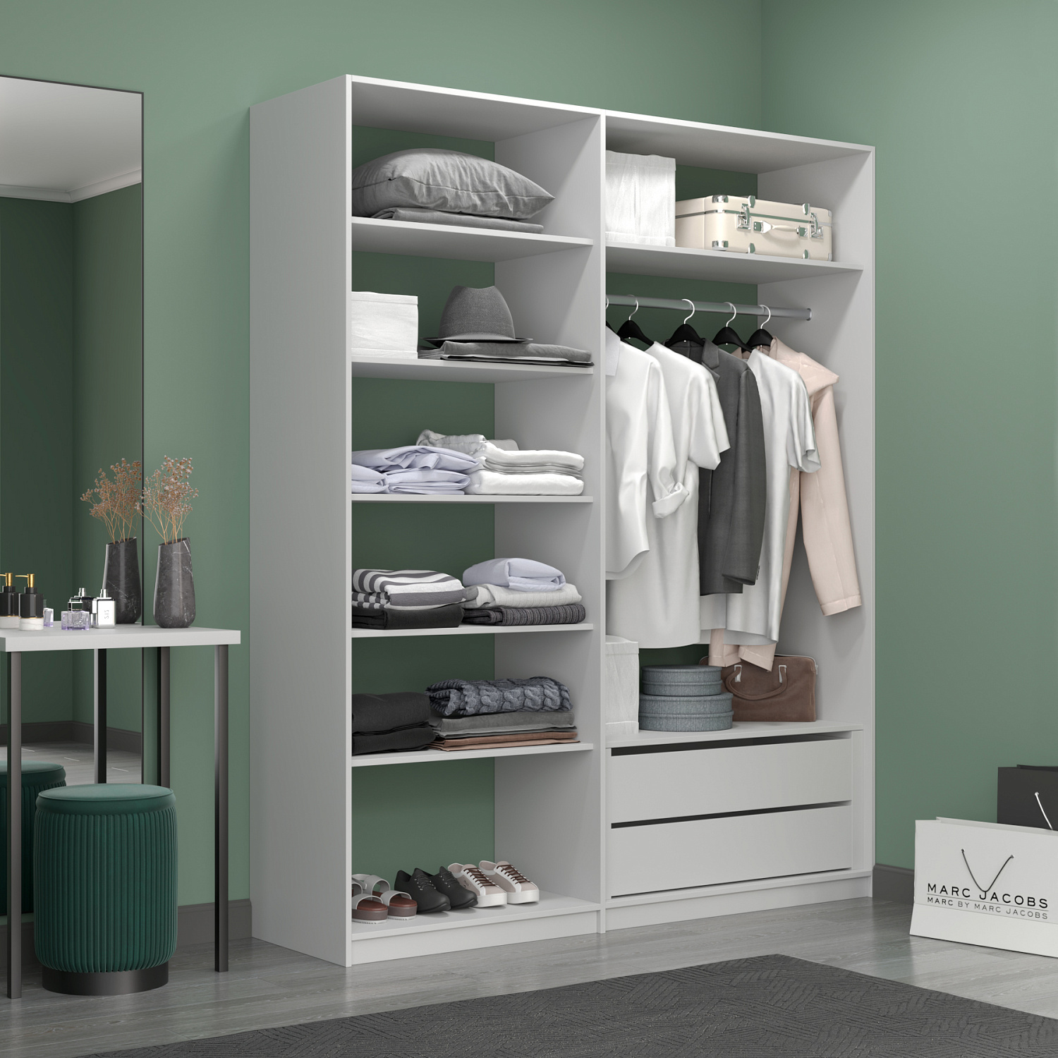 Готовые гардеробные системы "Локер"